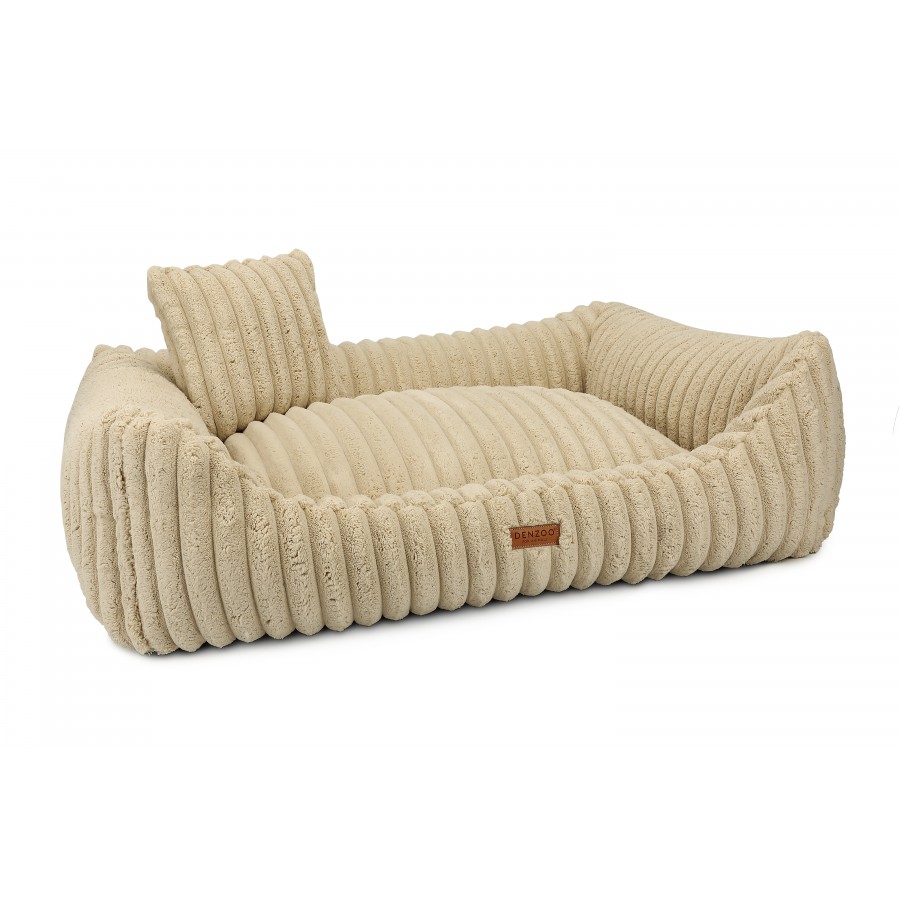Legowisko premium dla psa i kota ortopedyczne beżowe - PALERMO BEIGE - obrazek 2
