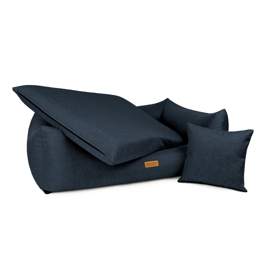 Legowisko dla psa i kota ortopedyczne granatowe - MODENA NAVY BLUE - obrazek 3