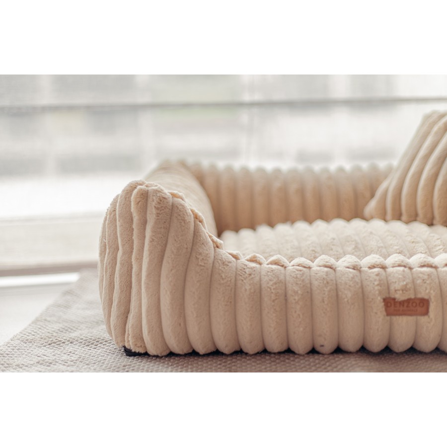 Legowisko premium dla psa i kota ortopedyczne beżowe - PALERMO BEIGE - obrazek 6